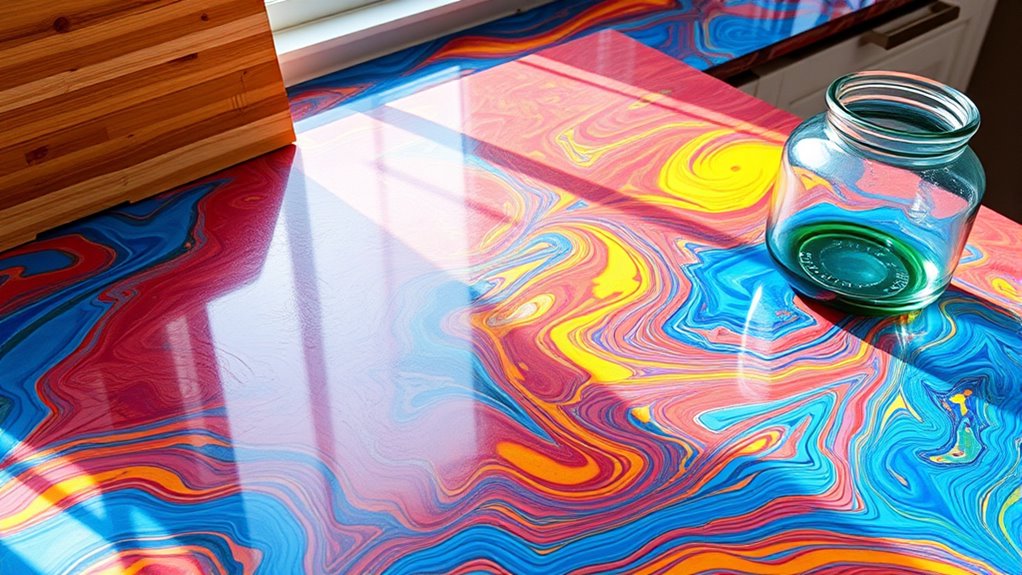 vibrant eco friendly recycled countertops