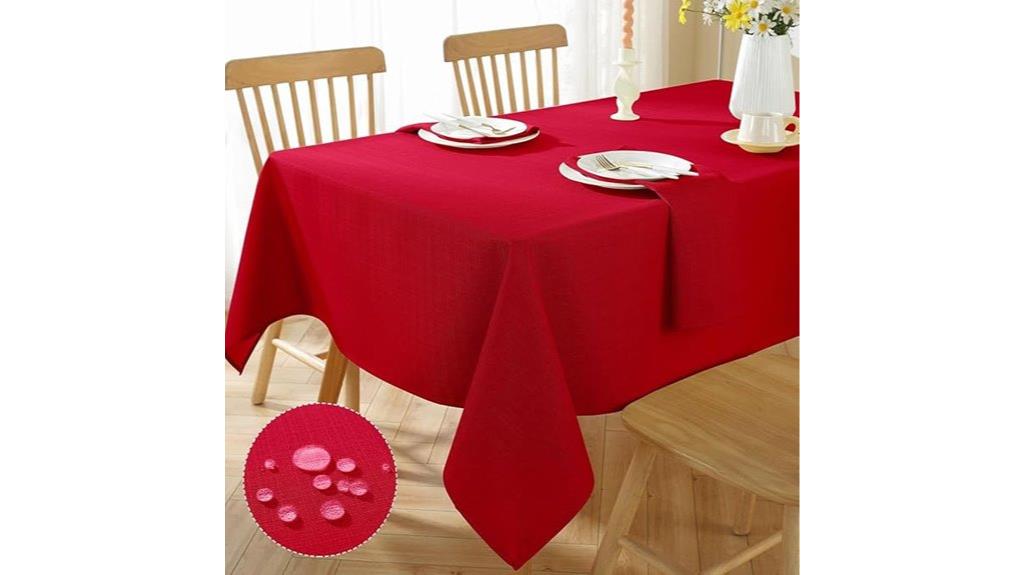 waterproof christmas tablecloth cover