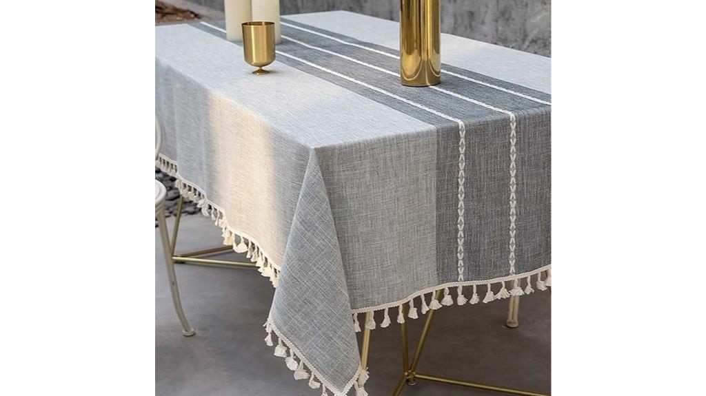 waterproof embroidered tablecloth design