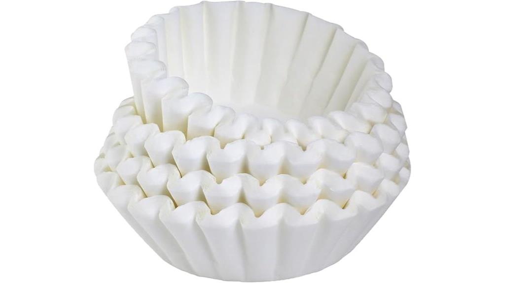white coffee filters pack