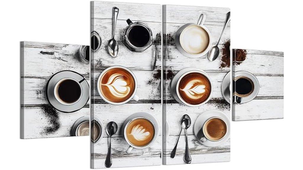 white coffee kitchen decor
