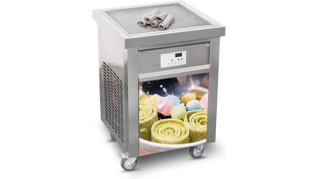 ai controlled ice cream roll machine