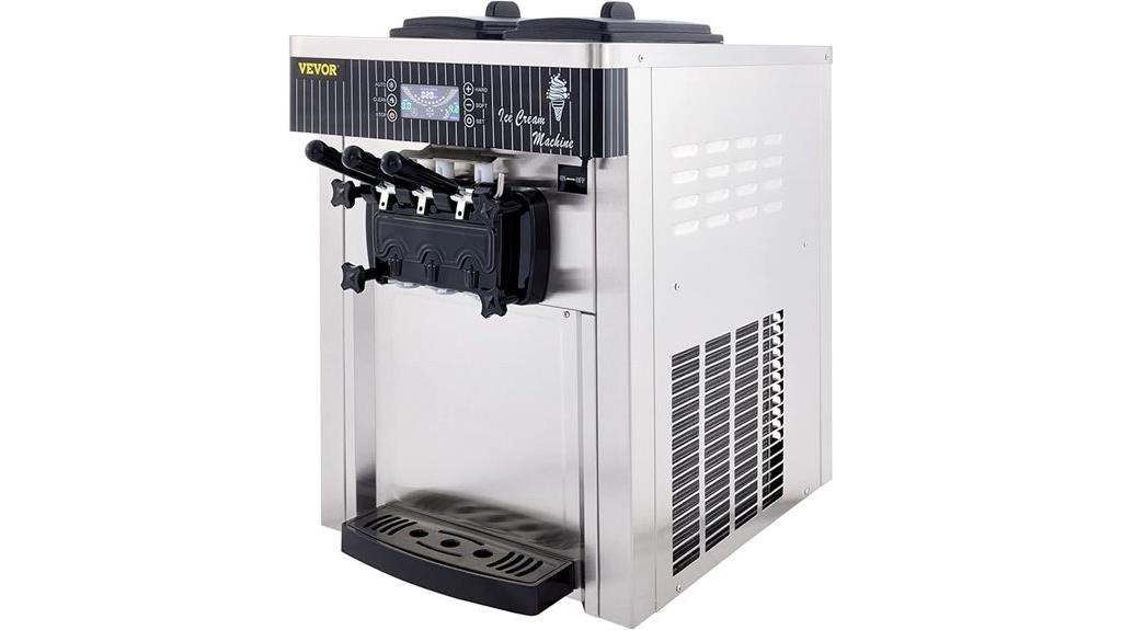 commercial ice cream capacity