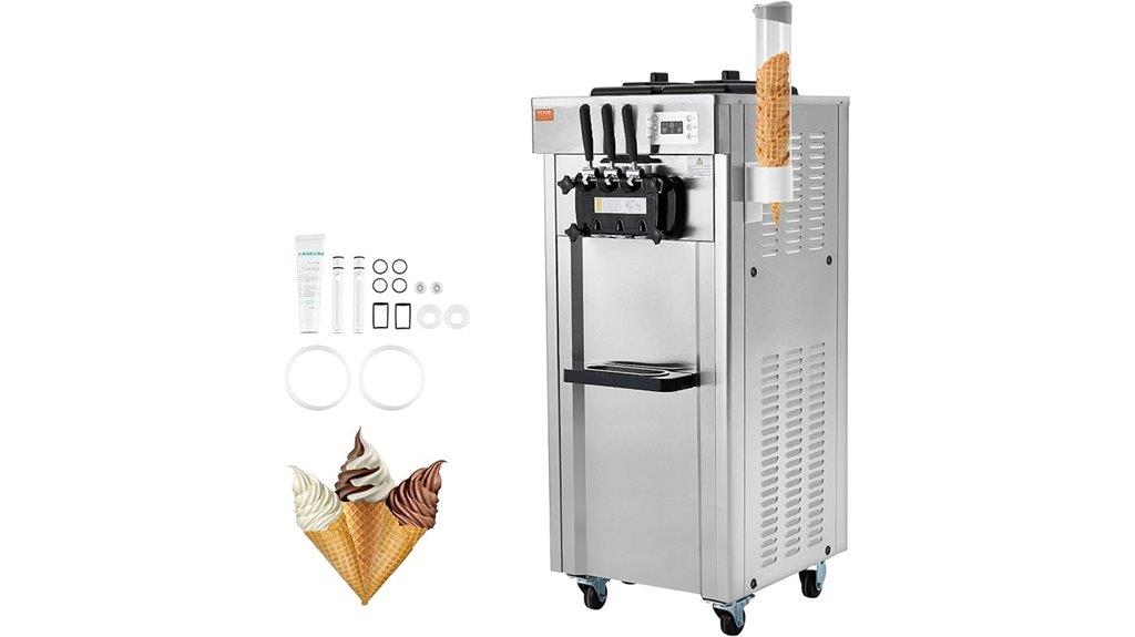 commercial multi flavor ice cream