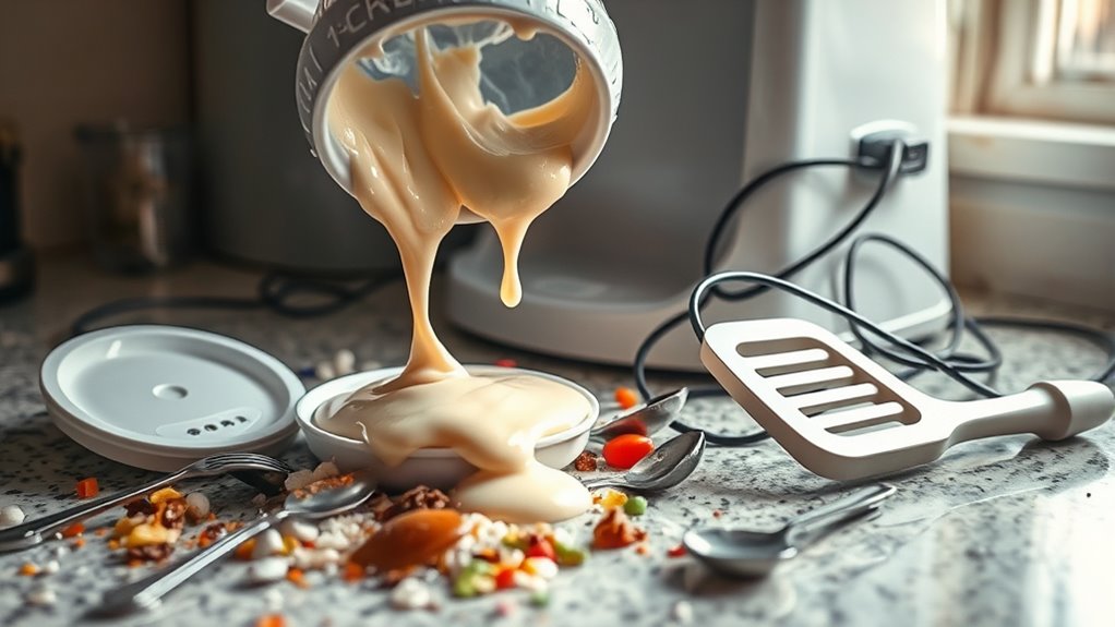 common ice cream machine errors