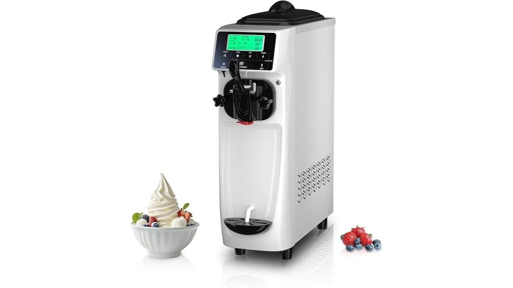 five inch screen ice cream maker
