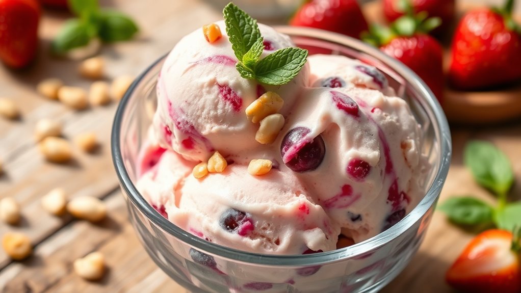 homemade nutritious tasty ice cream