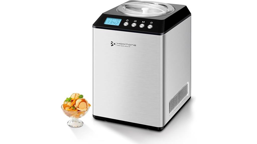 homtone compressor ice cream maker