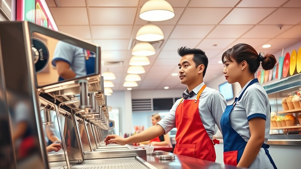ice cream machine staff training
