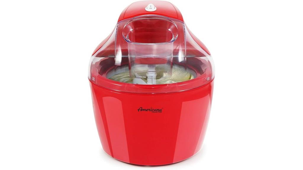 ice cream maker with freezer