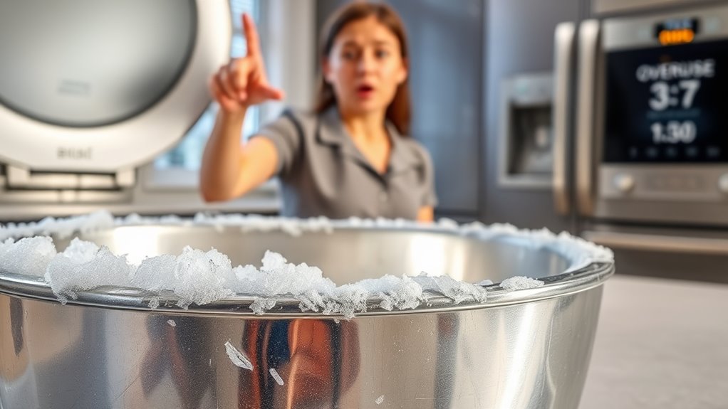 incorrect freezer bowl usage
