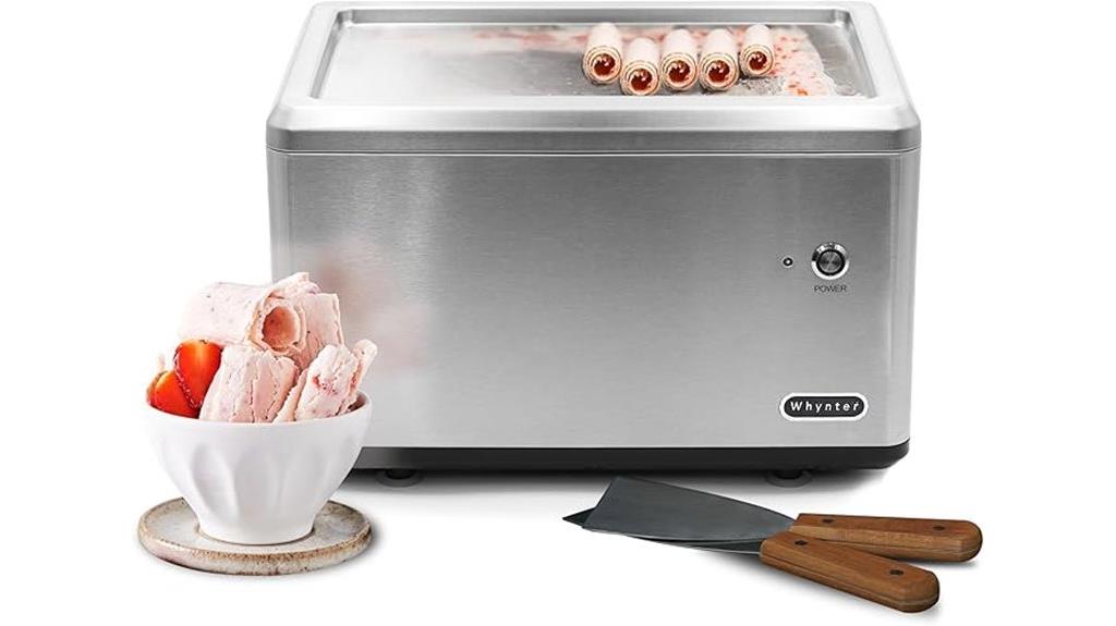 stainless steel ice cream maker