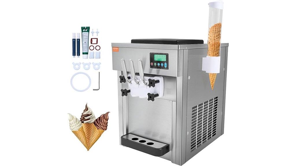 triple flavor commercial ice cream