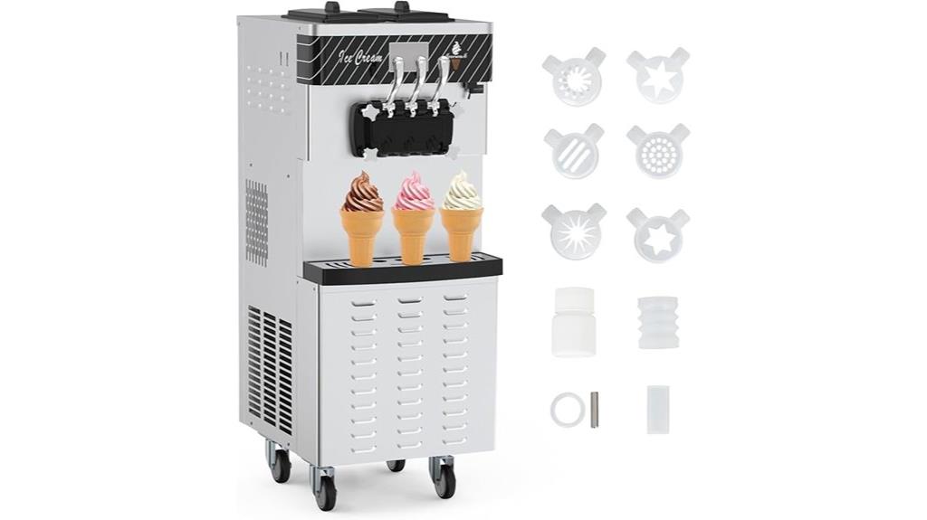 triple flavor ice cream dispenser