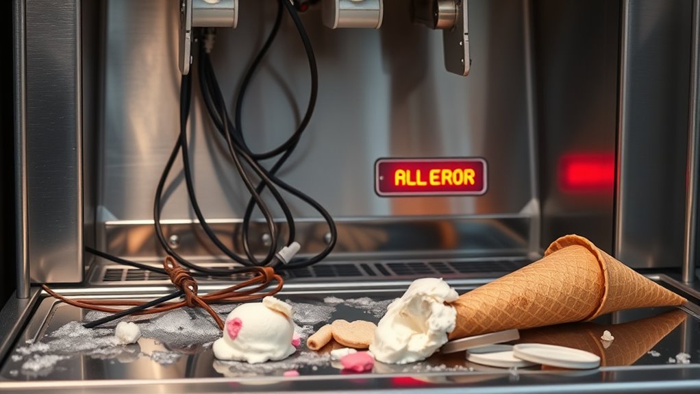 troubleshoot ice cream machine