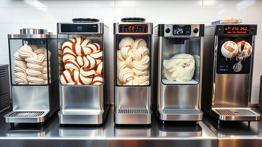 types of commercial ice cream machines
