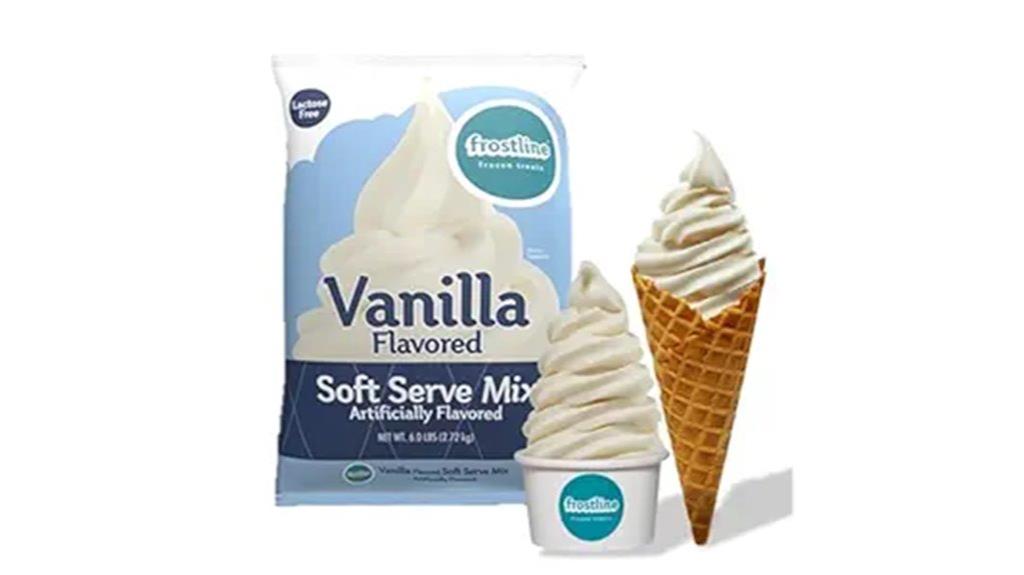 vanilla ice cream mix