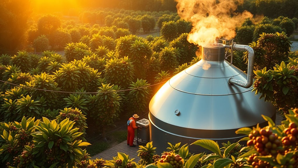 coffee pulp biogas conversion