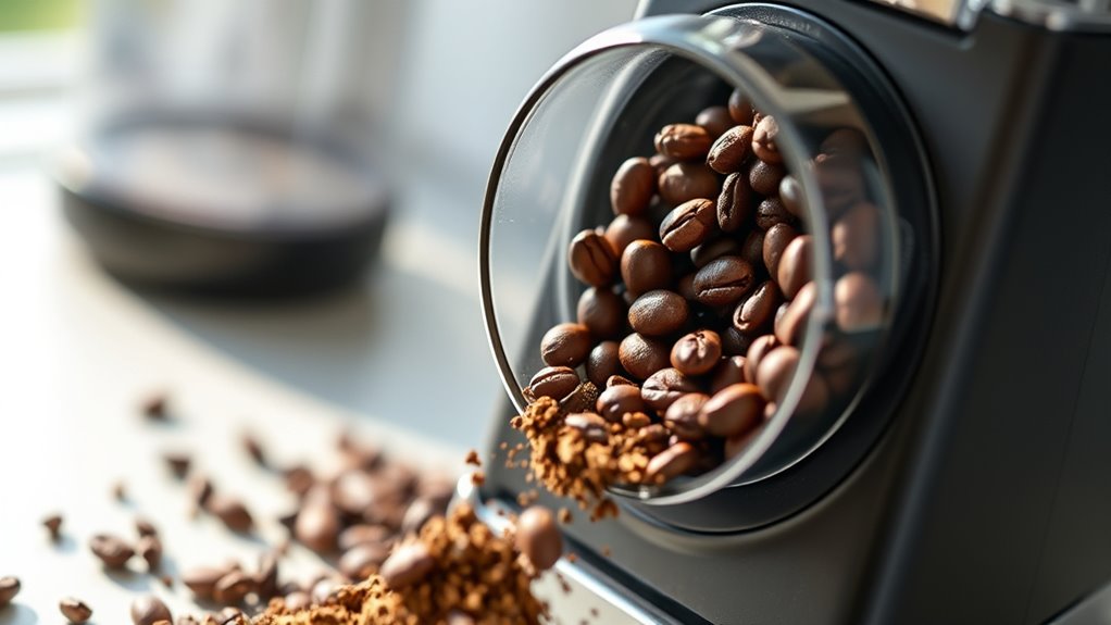 fresh precise coffee grinding