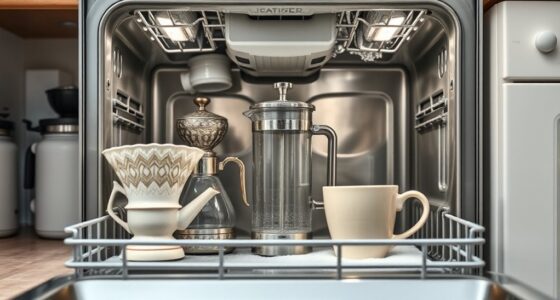hidden dishwasher settings damage coffee gear