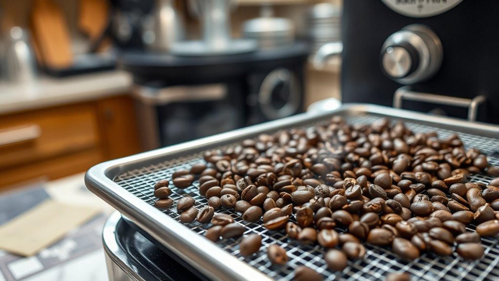 rapid uniform bean cooling
