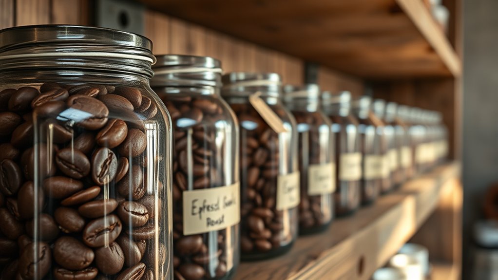 store beans handle gently