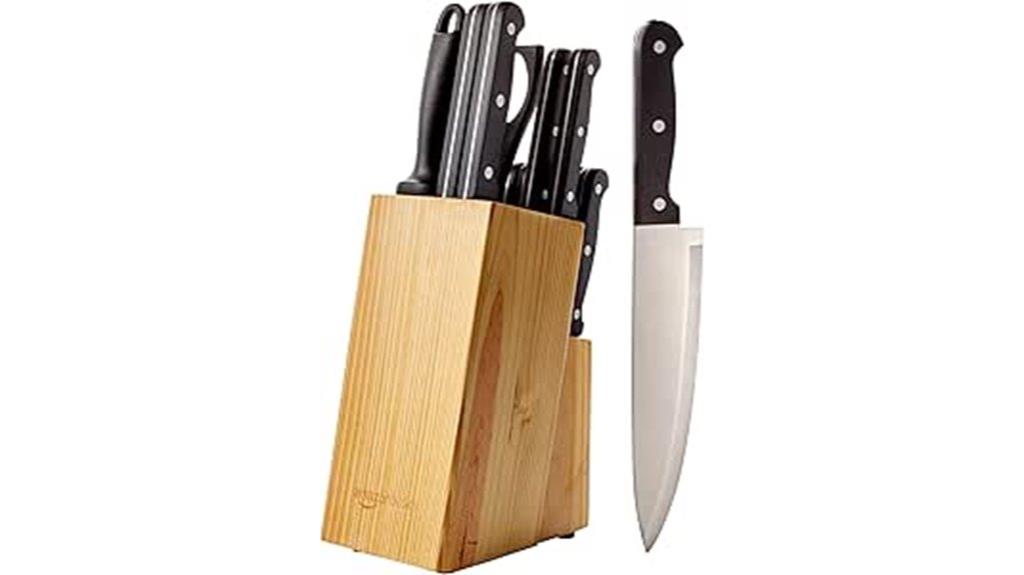 14 piece stainless steel knives