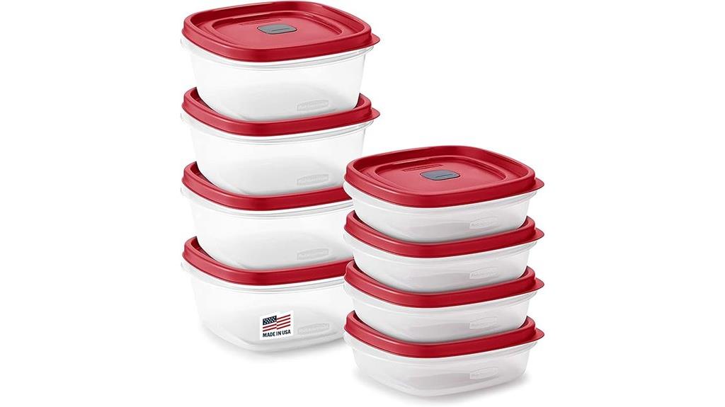 16 piece bpa free plastic storage