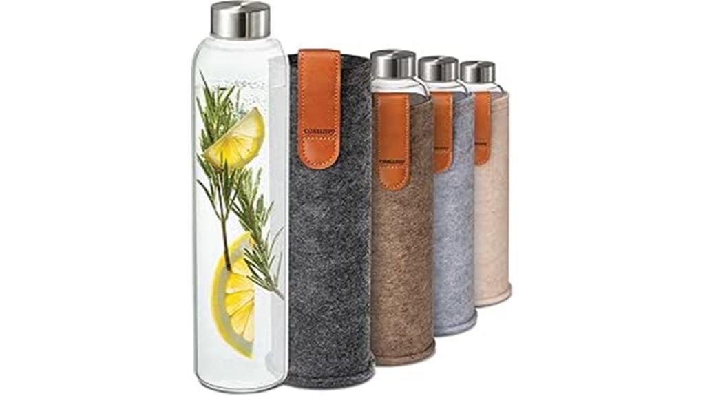 25oz borosilicate glass bottle