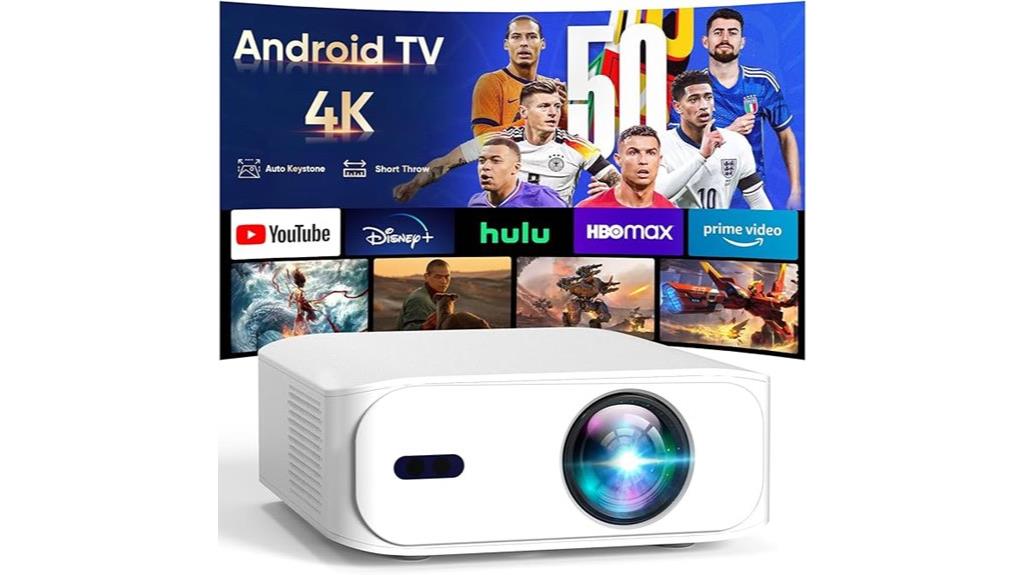 4k smart mini projector