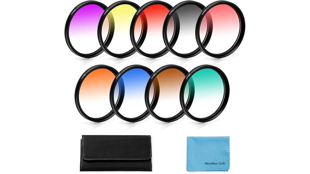 55mm graduated color filters