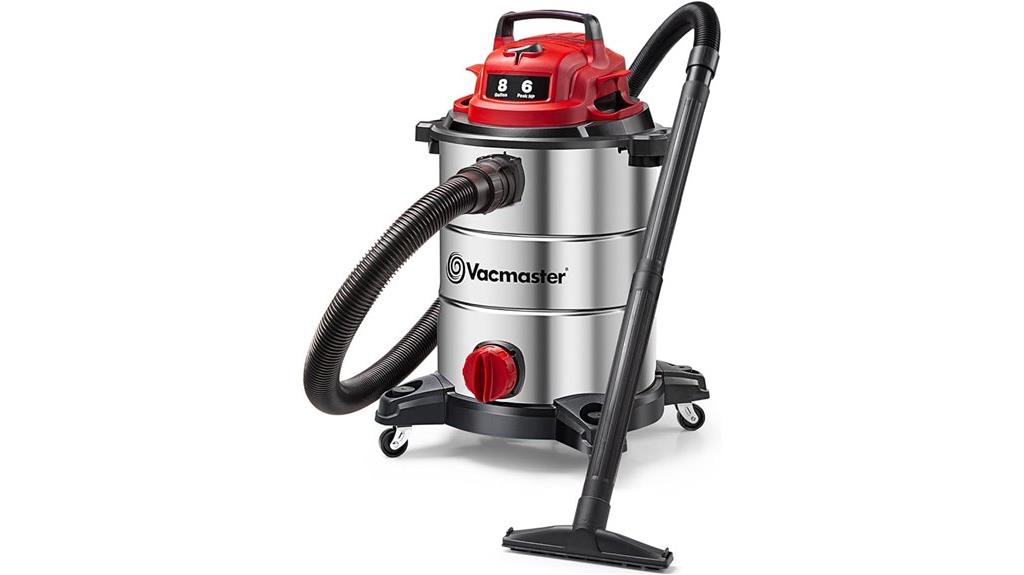 8 gallon stainless wet dry vacuum