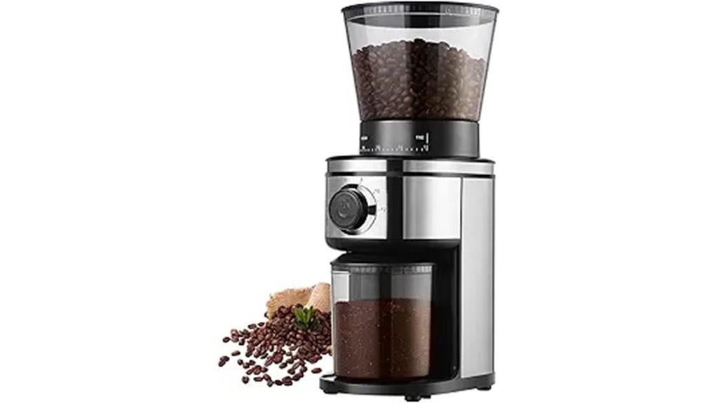 adjustable burr coffee grinder