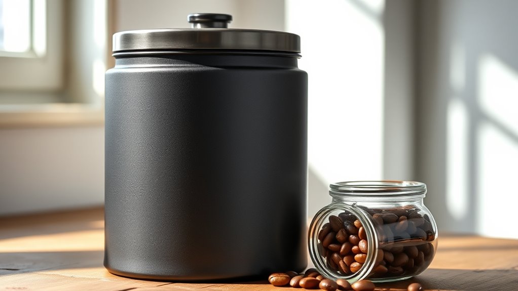 airtight opaque container preservation