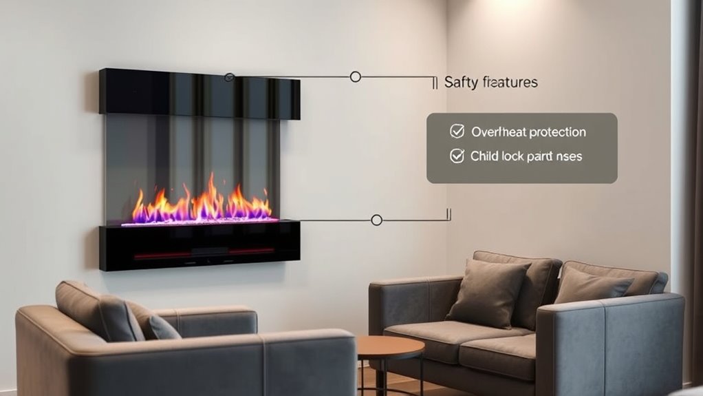 apartment friendly electric fireplaces