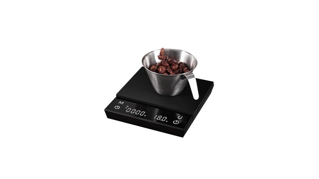 automatic rechargeable coffee scale