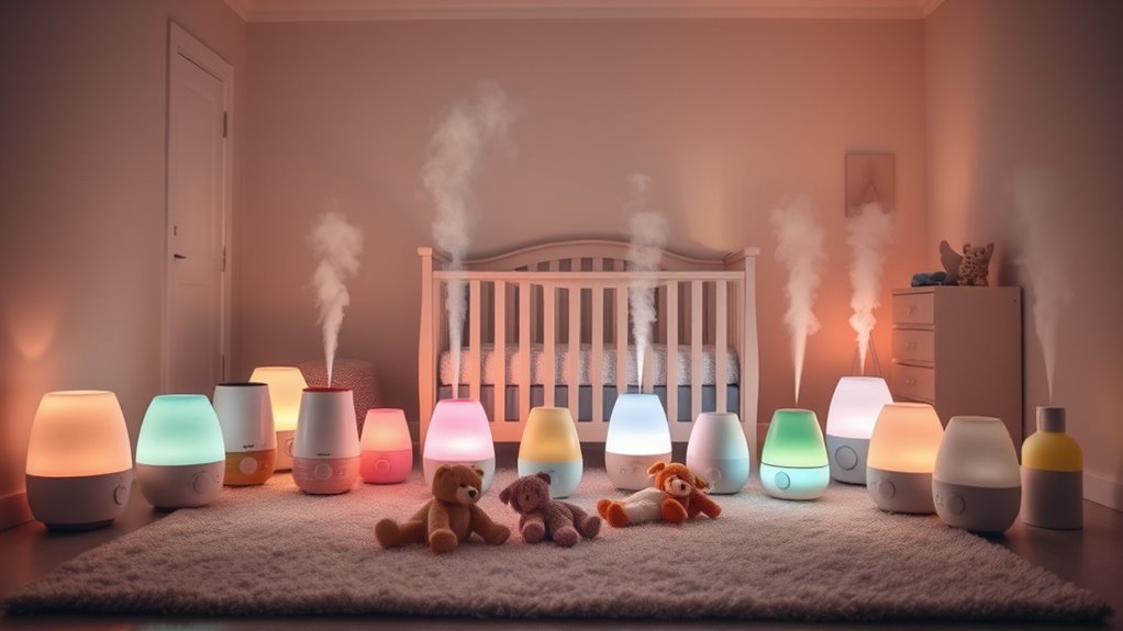 baby room humidifiers with lights