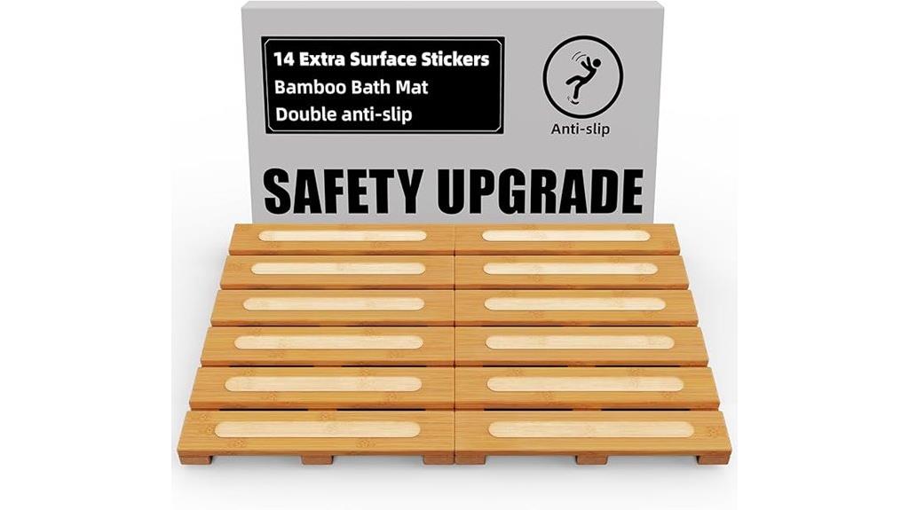 bamboo shower mat dimensions
