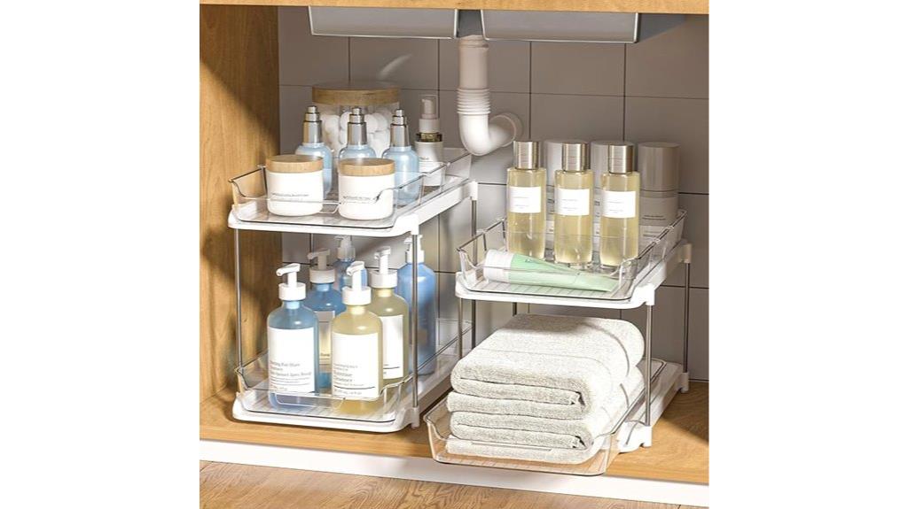 bathroom sink storage organizers