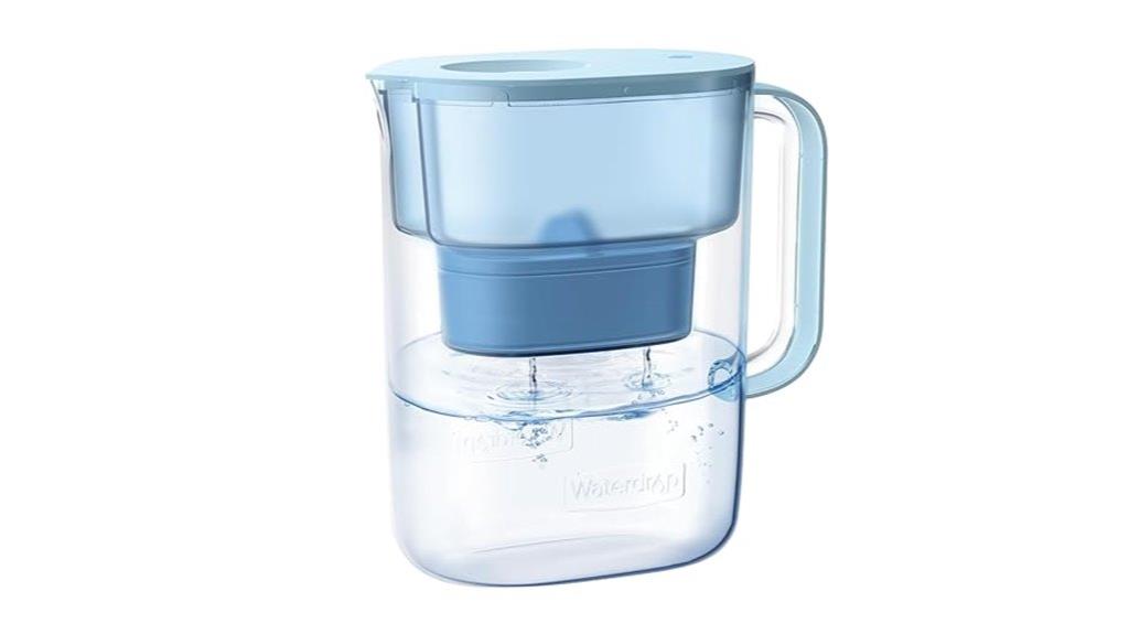 blue 10 cup water filter