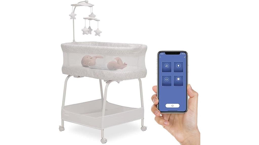 bluetooth bassinet with glide