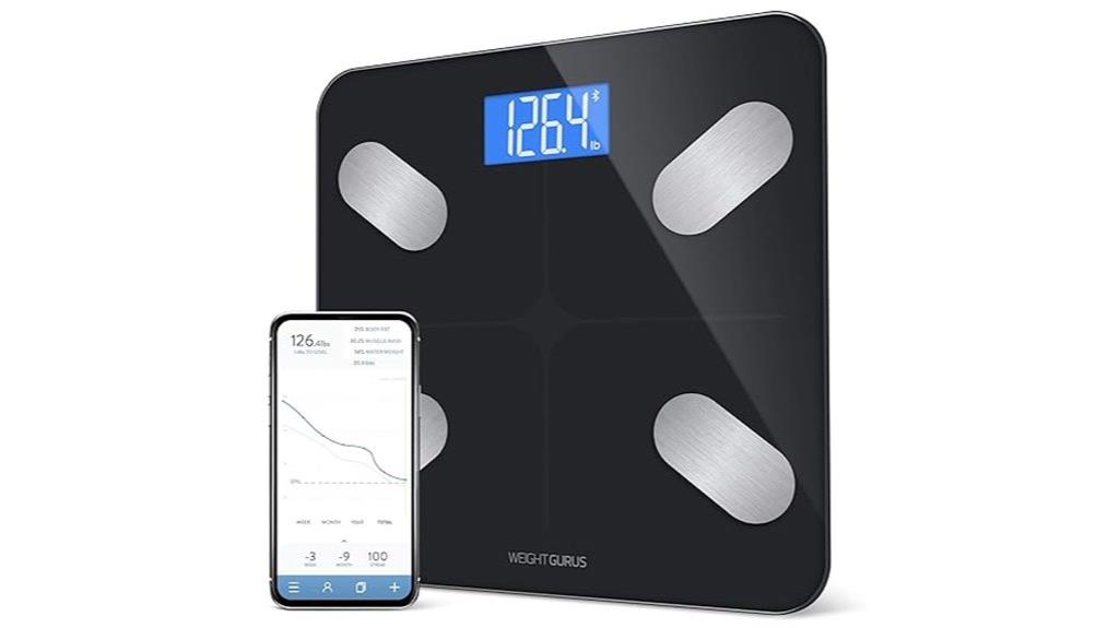 bluetooth enabled digital bathroom scale