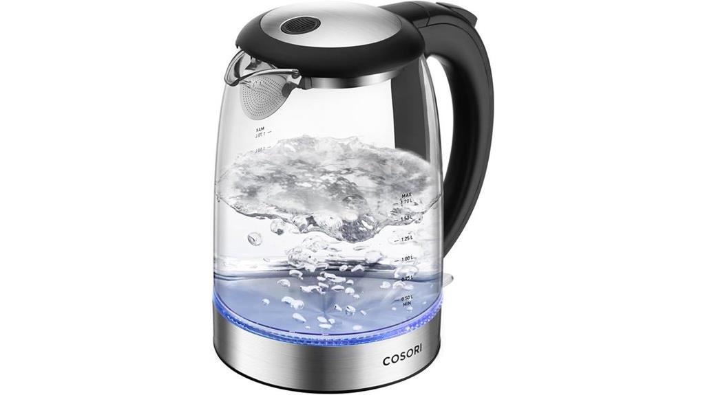 borosilicate glass electric kettle