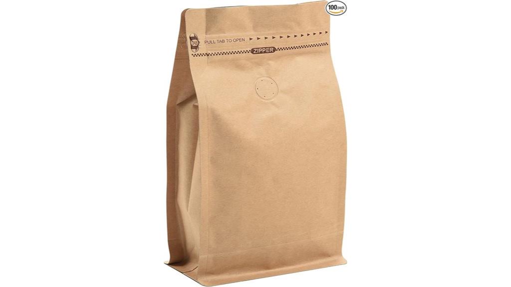 bulk kraft coffee bags