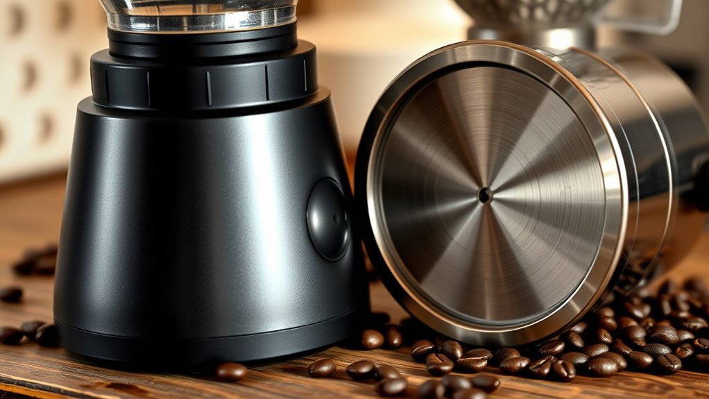 burr grinders ensure brewing precision
