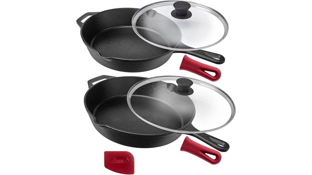 cast iron skillet set