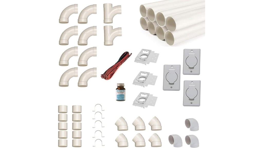 central vacuum setup kit