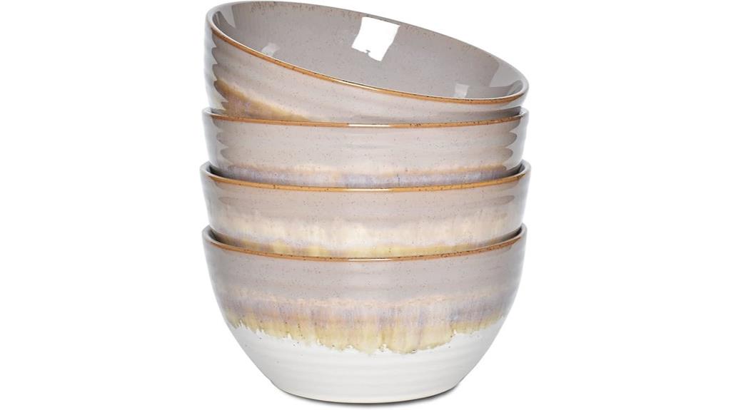 ceramic cereal bowl set