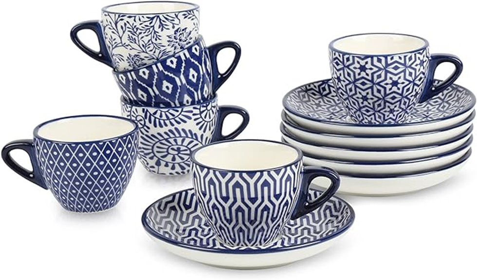 ceramic espresso cups set
