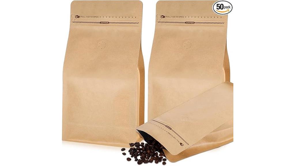 coffee bag resealable 50 pcs